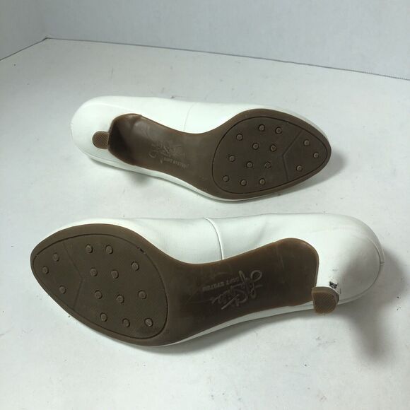 Life Stride Heels Womens Size 6.5 Parigi White Pumps Dress Soft System Slip OnE1 - Picture 12 of 12